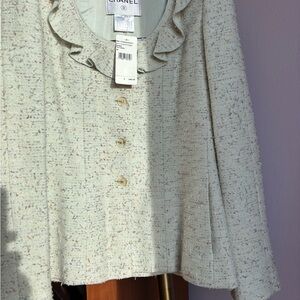 Chanel Cream Tweed Jacket